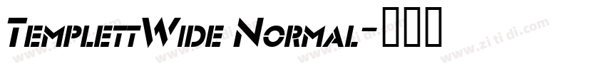 TemplettWide Normal字体转换
